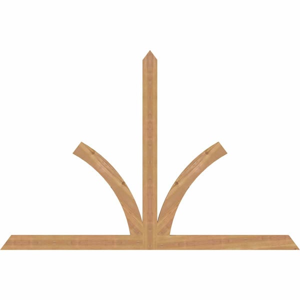 Ekena Millwork Richland Timber Gable Bracket, Western Red Cedar, 72"W x 48"H x 1 1/2"D x 3 1/2"F, 16/12 Pitch GBW072X48X0204RIC00SWR - main